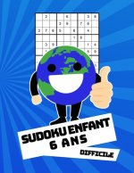 Sudoku Enfant 6 Ans Difficile: 100 puzzles avec des solutions - Pour les débutants 9x9