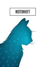Notenheft: 100 Seiten I 8 Notensysteme pro Seite I Größe ca. Din A5 I Notenheft für Katzenliebhaber I Ideal für den Musikunterric