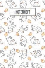 Notenheft: 100 Seiten I 8 Notensysteme pro Seite I Größe ca. Din A5 I Notenheft für Katzenliebhaber I Ideal für den Musikunterric