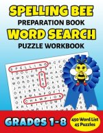 Spelling Bee Preparation Book Word Search Puzzle Workbook Grades 1-8