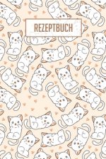 Rezeptbuch: Platz für 100 Rezepte zum selber schreiben oder eintragen I weiße, beschreibbare Seiten I ca. Din A5 I tolles Katzen C