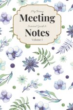 My Boring Meeting Survival Guide & Notes Volume I: 6x9 Meeting Notebook and Puzzle Book