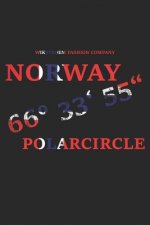 Wikstroem - Notes: Norwegen Polarkreis 66 33 55 Längengrad Breitengrad - Monatsplaner 15,24 x 22,86