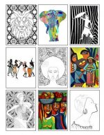 Coloring Book of African Art: 70 images to copy, colour or paint