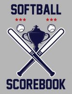 Softball Scorebook: 100 Scorecards For Baseball and Softball Games