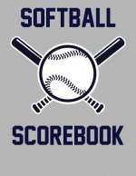 Softball Scorebook: 100 Scorecards For Baseball and Softball