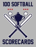 100 Softball Scorecards: 100 Scorecards For Baseball and Softball Games