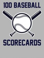 100 Baseball Scorecards: 100 Scorecards For Baseball and Softball