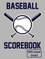 Baseball Scorebook With Lineup Cards: 50 Scorecards For Baseball and Softball