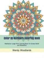Color By Numbers Coloring Book: Meditation Large Print Coloring Book For Stress Relief and Relaxation