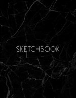 Sketchbook: Marble cover, sketchbook for Drawing, Coloring, Sketching and Doodling, 8.5 x 11 110 pages
