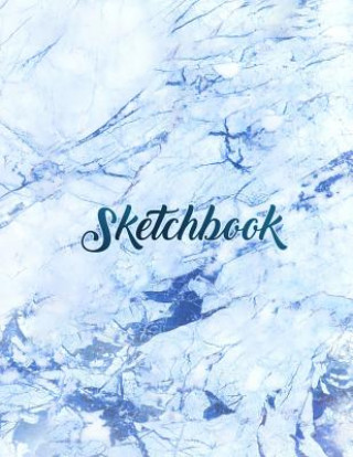 Sketchbook: Marble cover, sketchbook for Drawing, Coloring, Sketching and Doodling, 8.5 x 11 110 pages