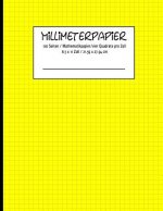 MILLIMETERPAPIER 120 Seiten / Mathematikpapier /vier Quadrate pro Zoll 8.5 x 11 Zoll / 21.59 x 27.94 cm