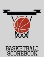 Basketball Scorebook: 50 Game Scorebook for Basketball Games (8.5 x 11) - Scoring by Half