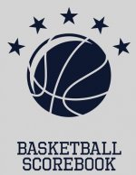 Basketball Scorebook: Basic Basketball Scorebook - 50 Games - Scoring by Half