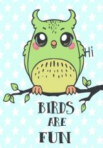 Birds Are Fun: Coloring Book for Kids.