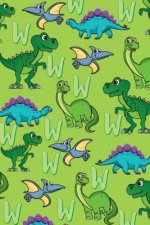 W: Dinosaur Alphabet Practice Writing Book for Kids