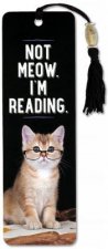 Beaded Bkmk Not Meow I'm Reading