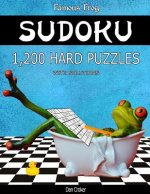 Famous Frog Sudoku 1,200 Hard Puzzles With Solutions: A Bathroom Sudoku Series 2 Book