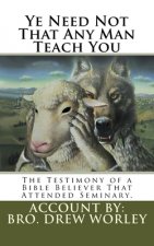 Ye Need Not That Any Man Teach You: A Testimony of a Bible Believer that attended Seminary