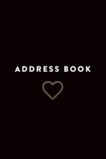 Address Book: Heart, 6x9, 130 Pages, Professionally Designed