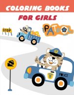 Coloring Books For Girls: coloring pages with funny images to Relief Stress for kids and adults