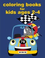 Coloring Books For Kids Ages 2-4: Christmas Book Coloring Pages with Funny, Easy, and Relax