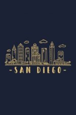 San Diego Skyline: San Diego travel inspired design. City of California, sights and history. Skyline and Cityscape.