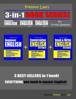 Preston Lee's 3-in-1 Book Series! Beginner English, Conversation English & Read & Write English Lesson 1 - 40 For Turkish Speakers