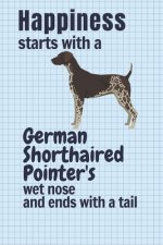 Happiness starts with a German Shorthaired Pointer's wet nose and ends with a tail: For German Shorthaired Pointer Dog Fans