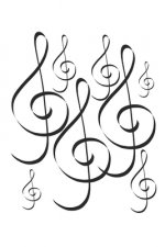 chiave Battiti cardiaci della chiave musicale: libro di musica, note, quaderno, blocco note, 120 pagine, libro regalo souvenir, adatto anche per compl