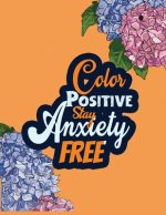 Color Positive Stay Anxiety Free: Stress Relieving Creative Fun Drawings for Grownups & Teens to Reduce Anxiety & Relax, 14 Motivating & Creative Art