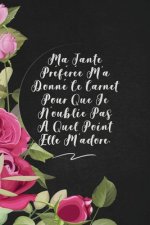Ma Tante Préférée M'a Donné Ce Carnet Pour Que Je N'oublie Pas ? Quel Point Elle M'adore.: envoyez-le comme cadeau ? la personne qui vous vient ? l'es