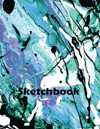 Sketchbook: Activity Sketch Book Watercolor Abstract Painting Instruction Large 8.5 x 11 Inches with 110 Pages ( Abstract Watercol