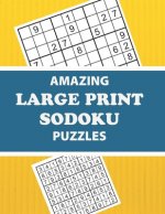 Amazing Large Print Sodoku Puzzles: Have Fun and Sharpen Your Brain (with Solutions)