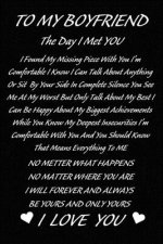 To My Boyfriend The Day I Met You I Found My Missing Piece: The Best Cute Valentines Day Gifts for Boyfriend, Couples Gifts for Boyfriend From Girlfri