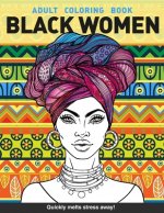 Black women Adults Coloring Book