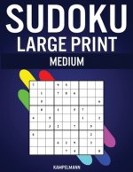 Sudoku Large Print Medium: 250 Medium Difficulty Sudokus with Solutions - Large Print