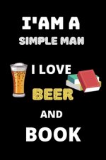 i am a simple man i love beer and book: perfect git for beer and book lover