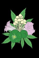 120 Pages DINA5: Cannabis Graphic Jorunal Book For Marijuana Smoker 120 Pages DINA5