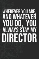 Wherever you are, And whatever you do, You always Stay My Director