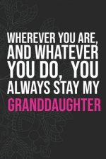 Wherever you are, And whatever you do, You always Stay My Granddaughter