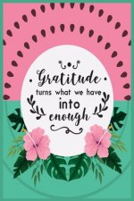 Gratitude Turns What We Have Into Enough: 52 Weeks of Mindful Thankfulness with Gratitude and Motivational quotes for women