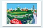 Wrigley Field Matted Print, 11 X 14