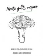 Heute gibts vegan - MEIN KOCHBUCH ZUM SELBERSCHREIBEN: MEIN XXL KOCHBUCH zum Selberschreiben REZEPTBUCH Softcover & Punktraster - Inhaltsverzeichnis &