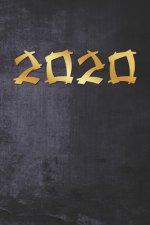 Grand Fantasy Designs: 2020 asiatisch gold auf blaugrau - Monatsplaner 15,24 x 22,86