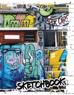 Sketchbook: Street Art, Graffiti - Large Blackbook For Mural Artists & Graffiti Writers (160 pages, 8,5 x 11