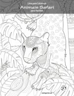 Livro para Colorir de Animais Safari para Adultos