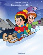 Livro para Colorir de Diversao na Neve
