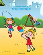 Livro para Colorir de Criancas Brincando